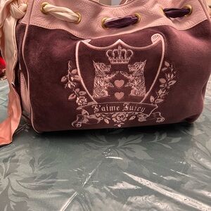 Juicy Couture Pink and Brown Shoulder Bag